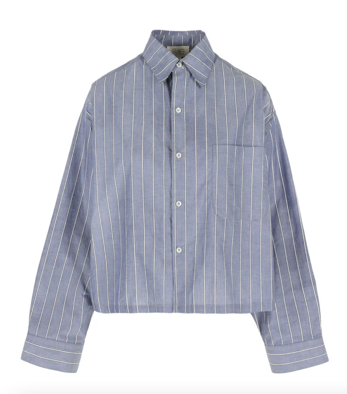 RAE ANTWERP NIKKI SHIRT BLACK/BLUE STRIPE