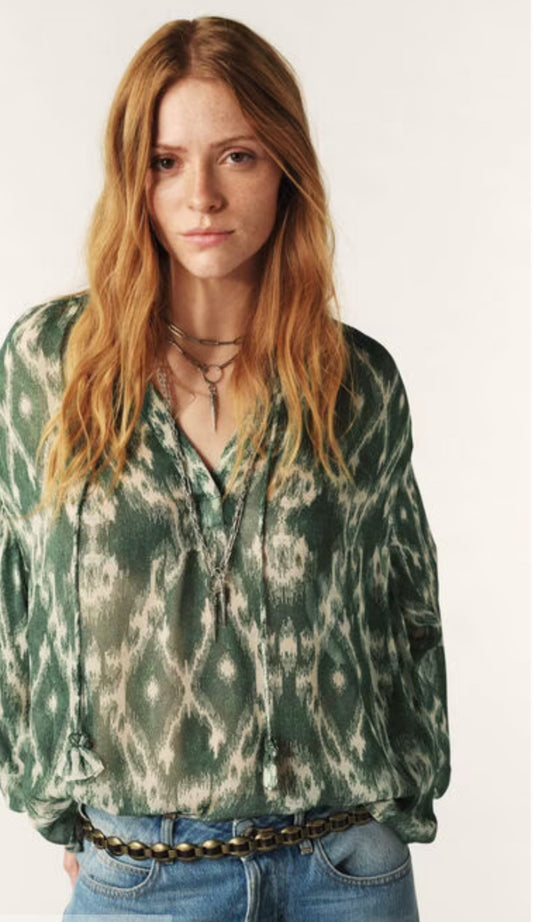 BASH MENAELLE BLOUSE GROEN